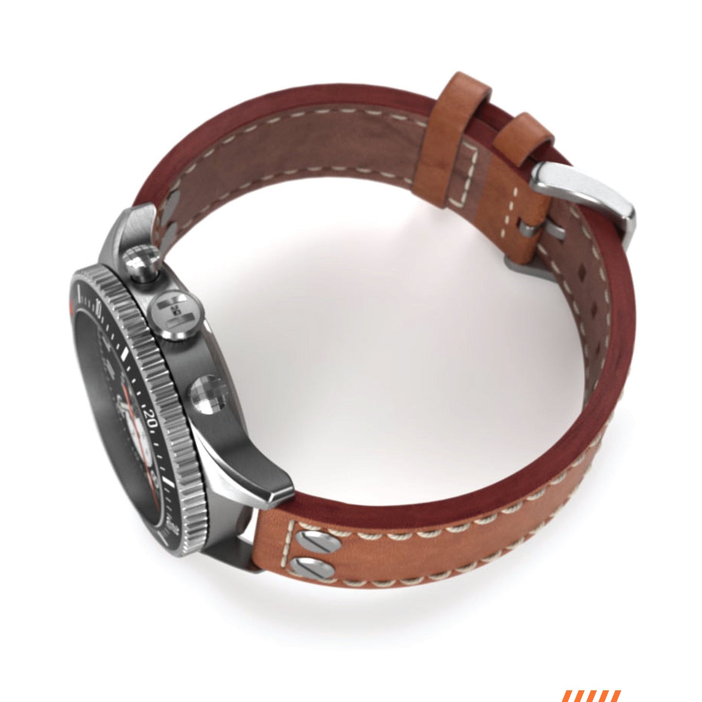 Hemel HFT20 VK64 Configuration Reverse Panda Hybrid Watch