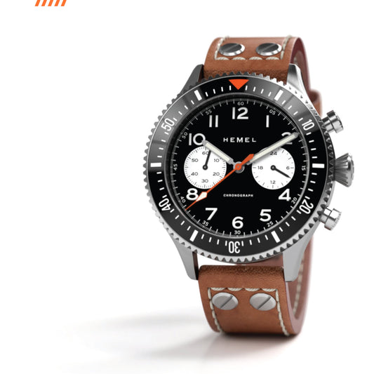 Hemel HFT20 VK64 Configuration Reverse Panda Hybrid Watch