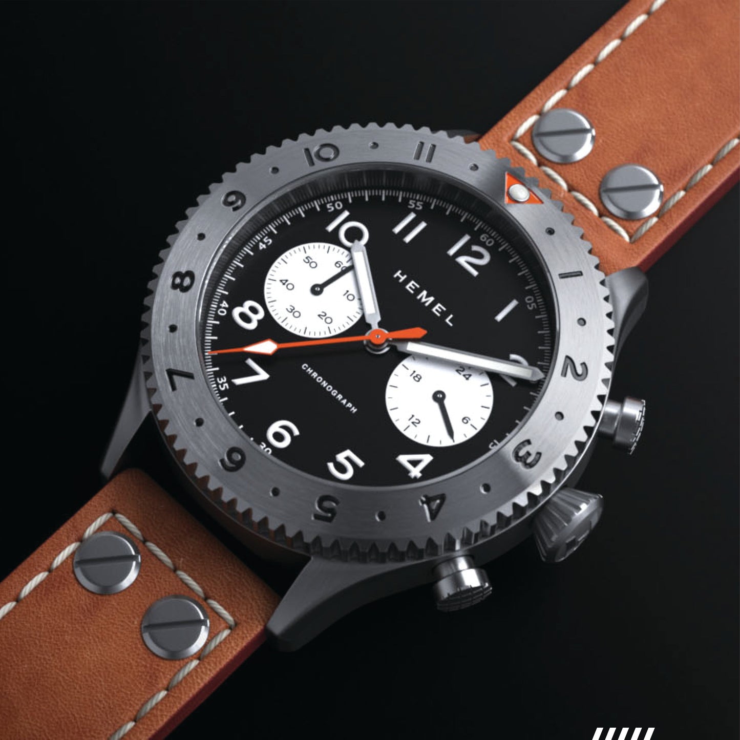 Hemel HFT20 VK64 Configuration Reverse Panda Hybrid Watch