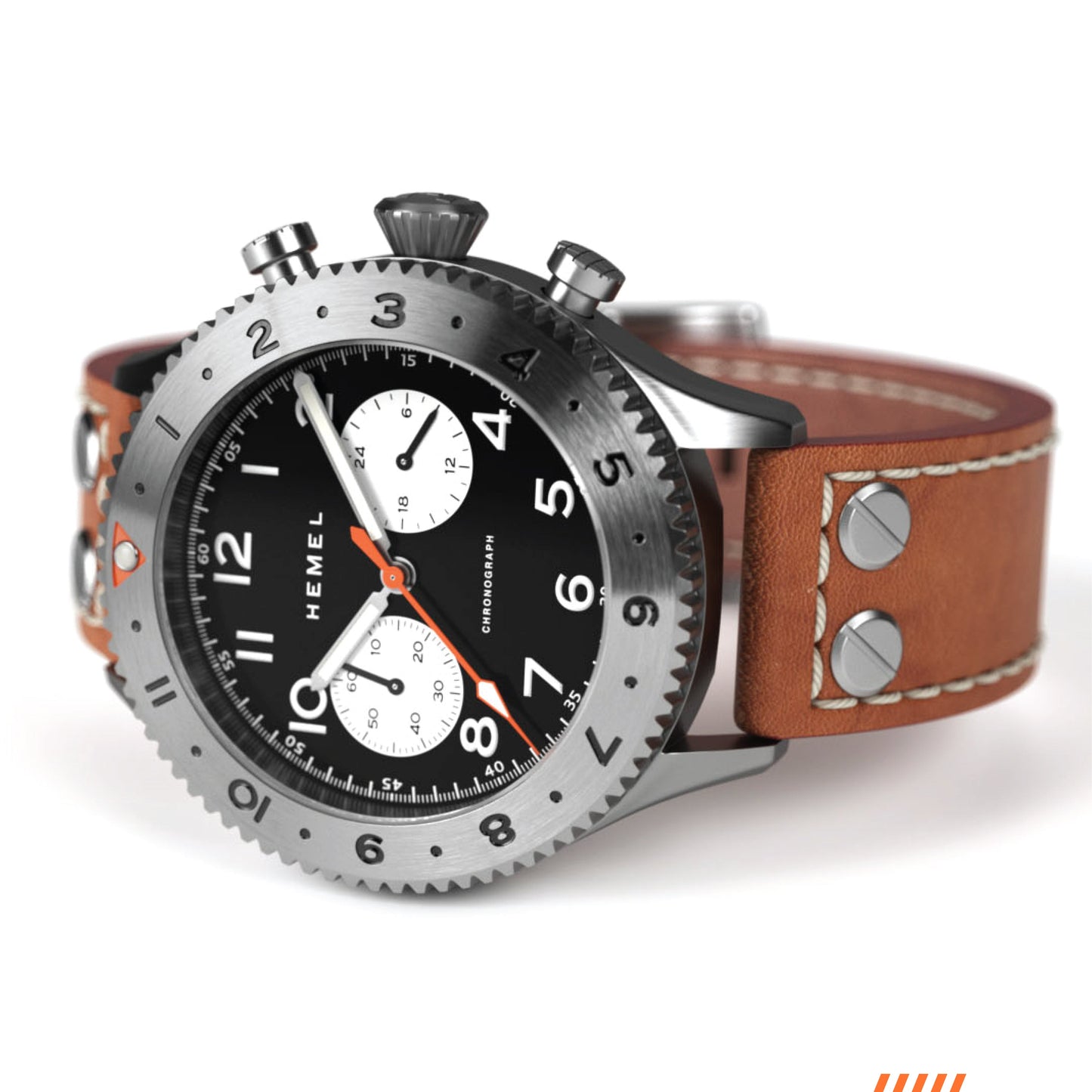 Hemel HFT20 VK64 Configuration Reverse Panda Hybrid Watch