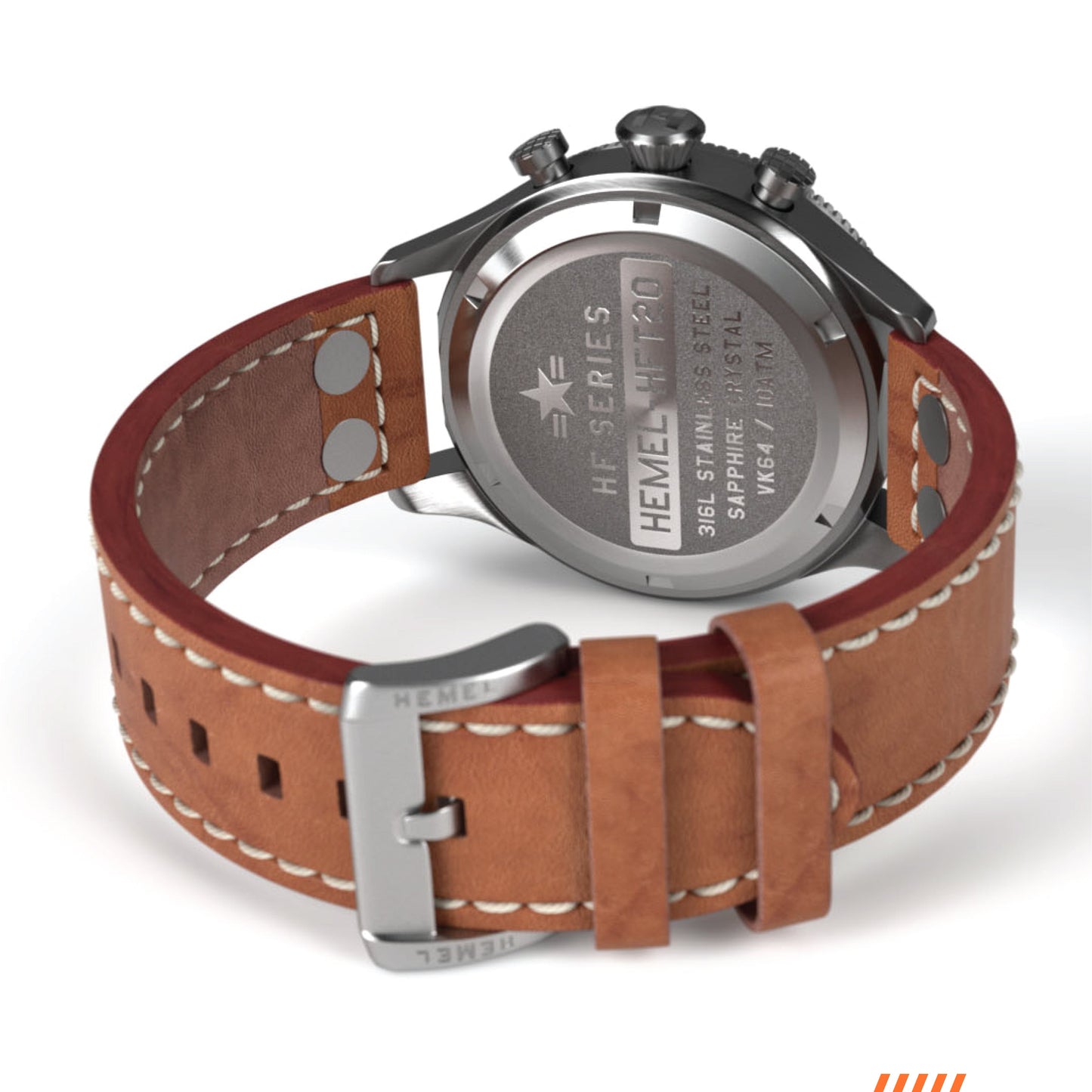 Hemel HFT20 VK64 Configuration Reverse Panda Hybrid Watch