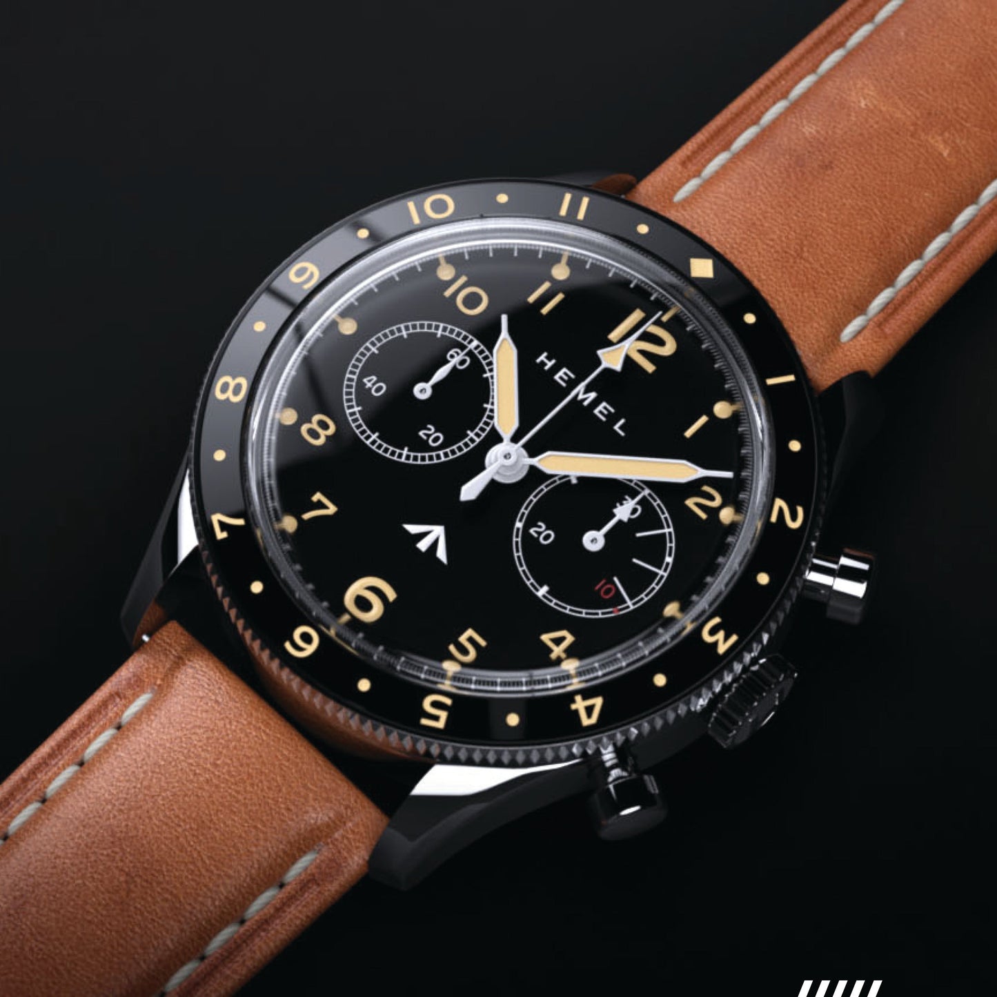 Hemel Airfoil Chronograph Pilot Watch From HF Series
