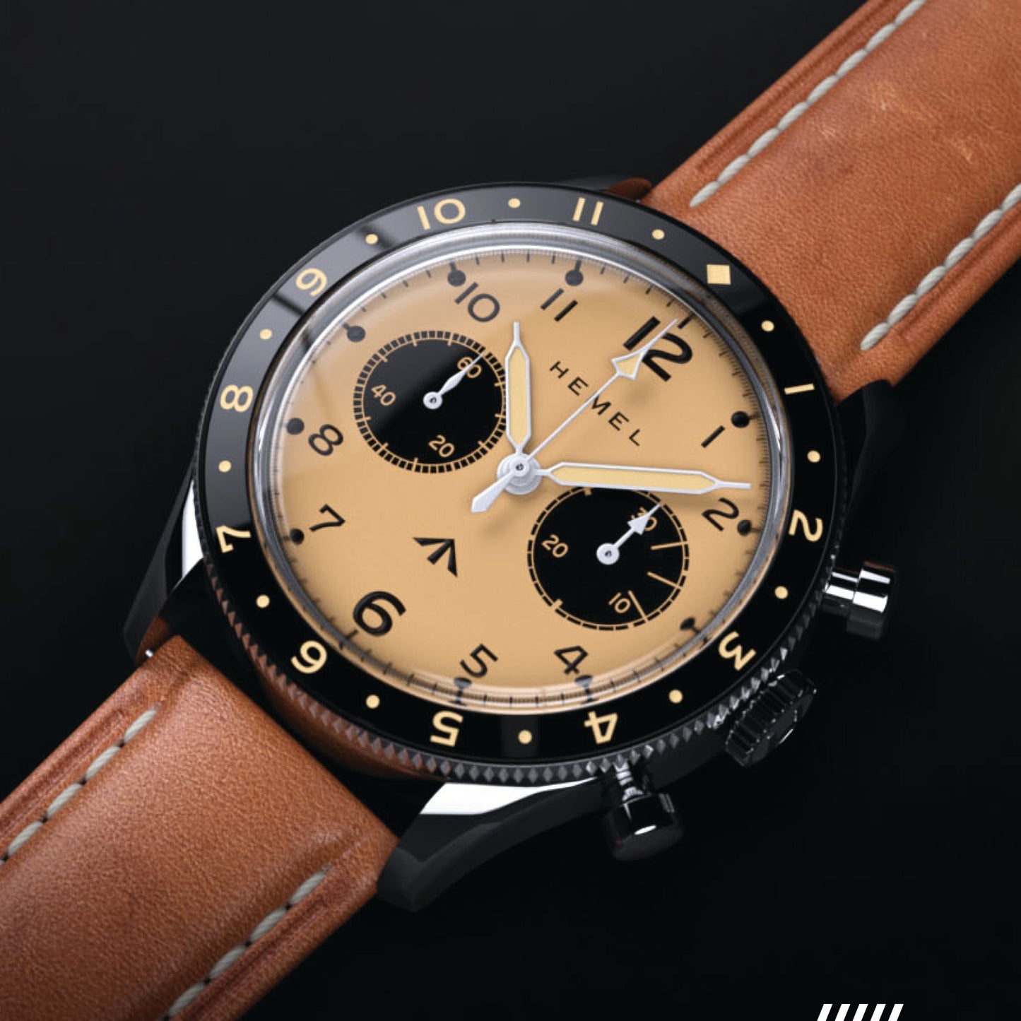 Hemel Airfoil Chronograph Pilot Watch From HF Series