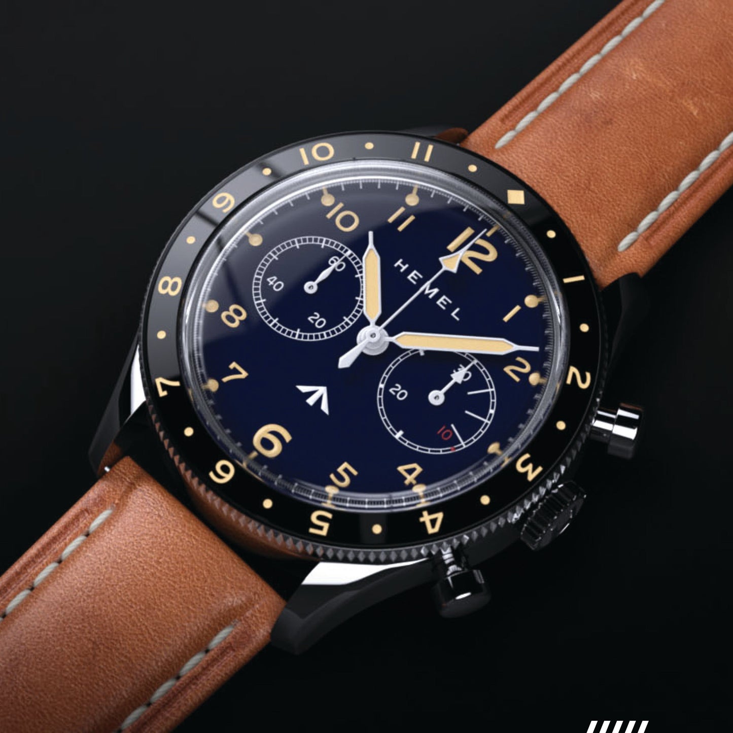 Hemel Airfoil Chronograph Pilot Watch From HF Series