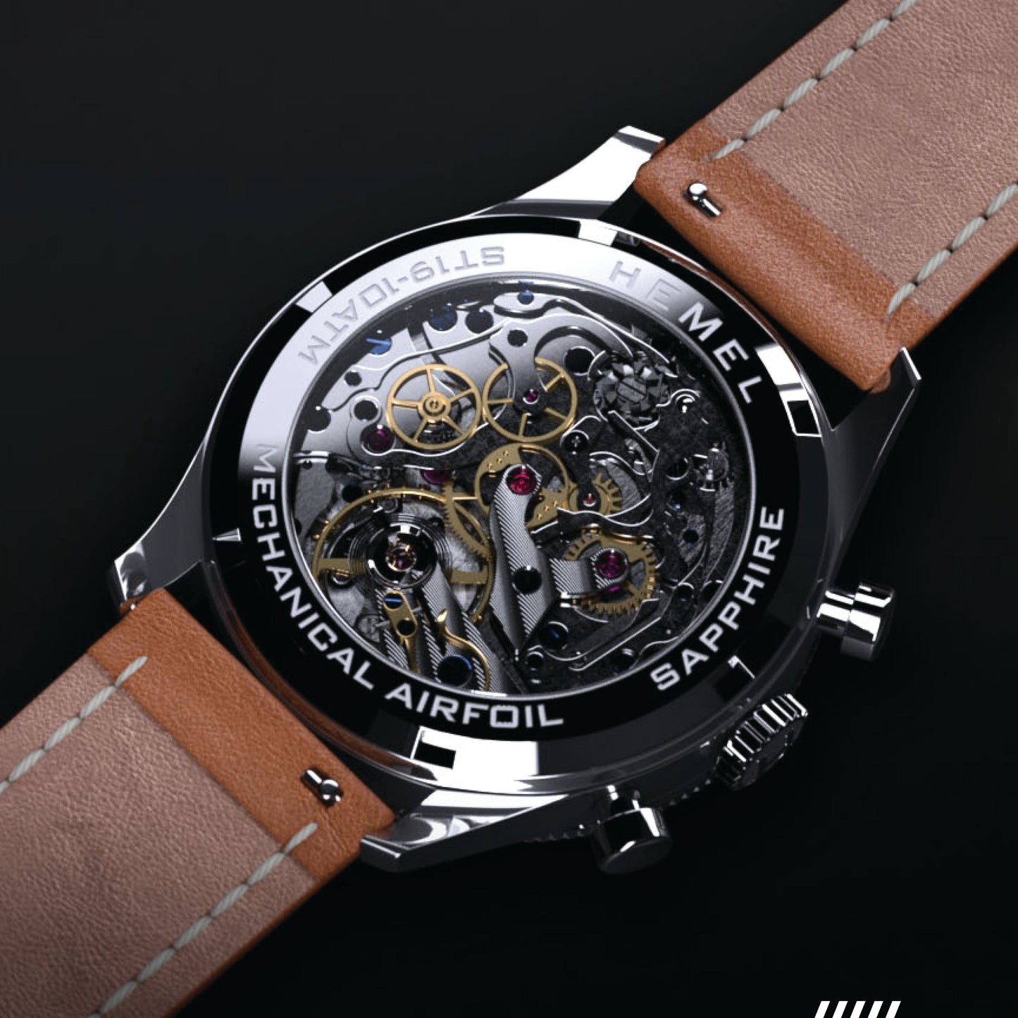 Hemel Airfoil Chronograph Pilot Watch From HF Series