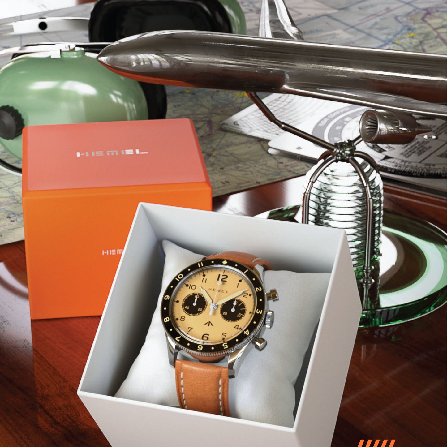 Hemel Airfoil Chronograph Pilot Watch From HF Series