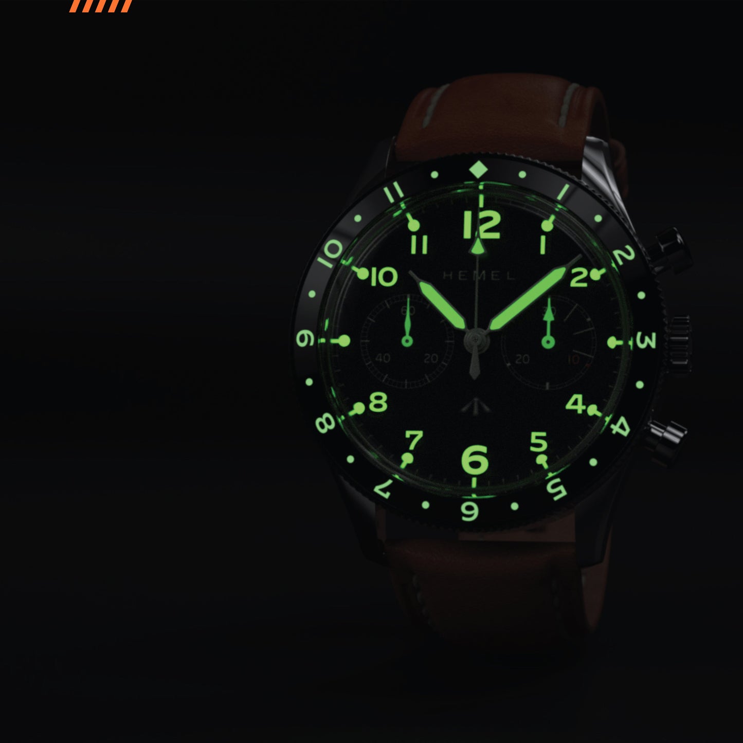 Hemel Airfoil Chronograph Pilot Watch From HF Series
