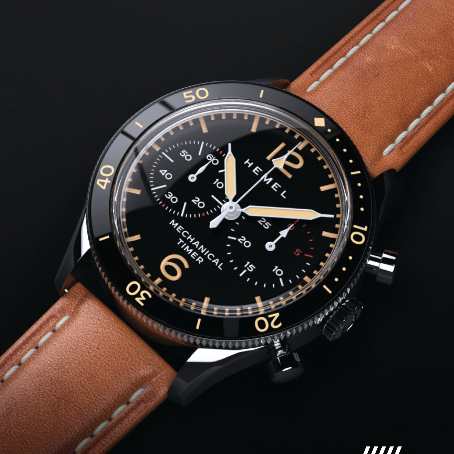 Hemel Air Defense Manual Winding Chronograph Watch