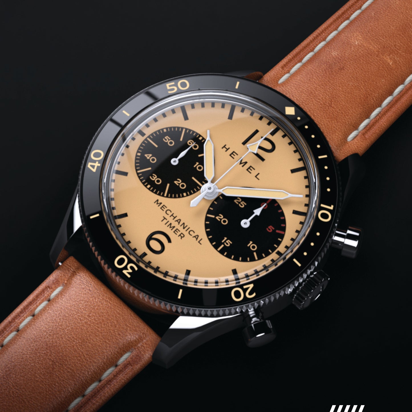 Hemel Air Defense Manual Winding Chronograph Watch