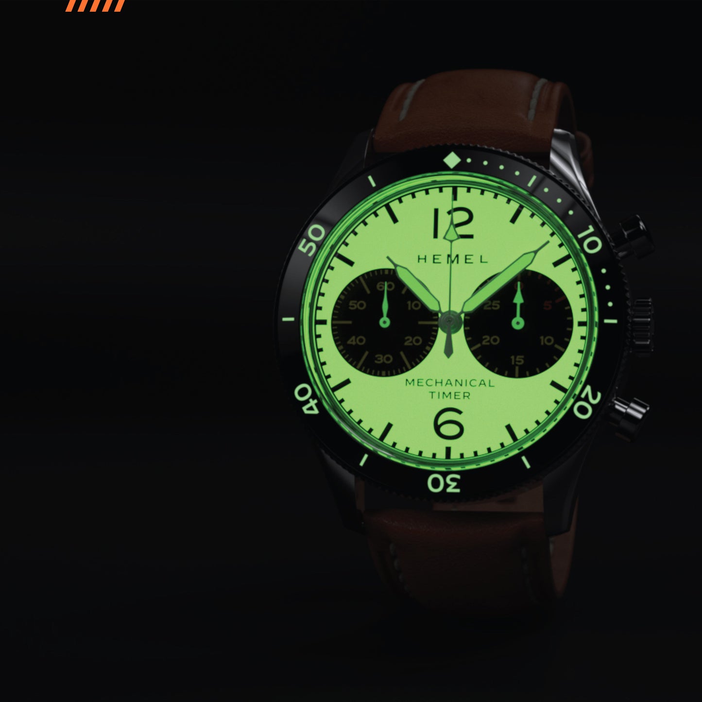 Hemel Air Defense Manual Winding Chronograph Watch