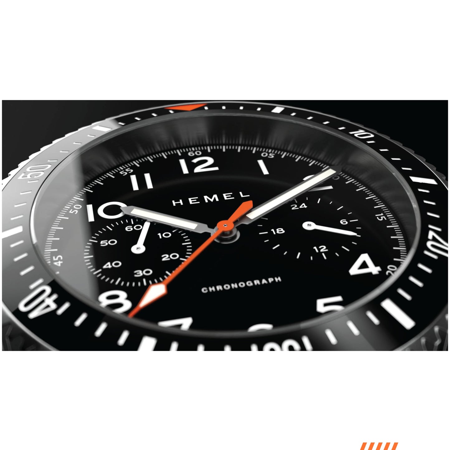 Hemel HFT20 VK64 Hybrid MechaQuartz Black Dial Watch