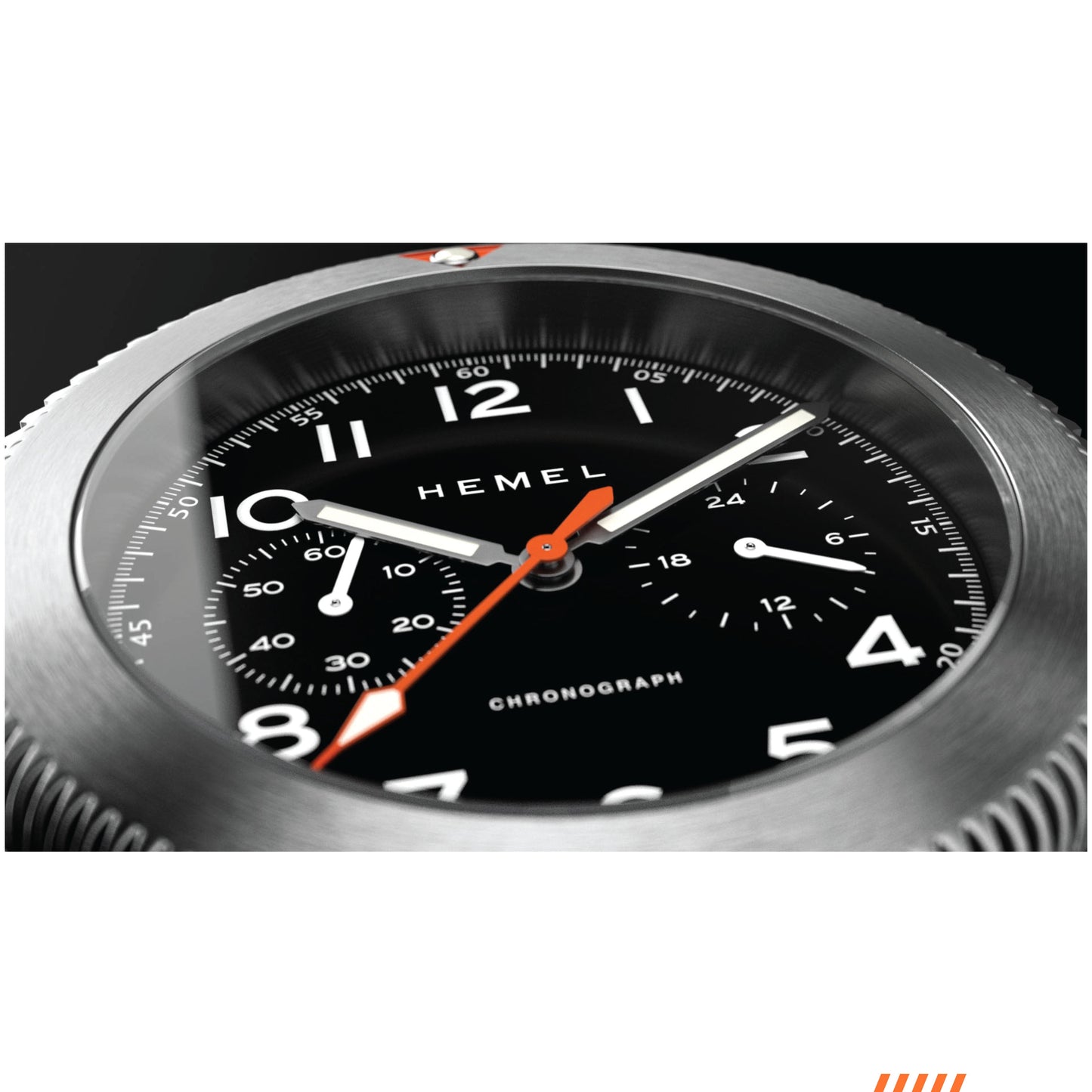 Hemel HFT20 VK64 Hybrid MechaQuartz Black Dial Watch