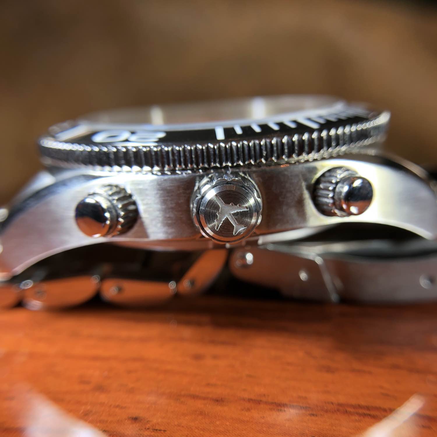 747 Tribute - Stainless Steel, Black Dial by Bristol Aviator Watches