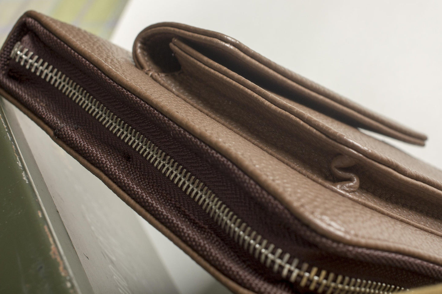 Travel Folio Vegan Leather Cognac Watch Case Holds Three