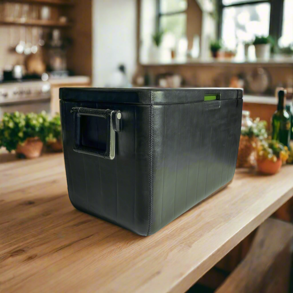 La Familia | XL Leather Cooler with Handles (46L) by Bati