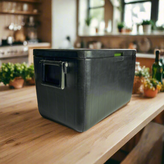 La Familia | XL Leather Cooler with Handles (46L) by Bati