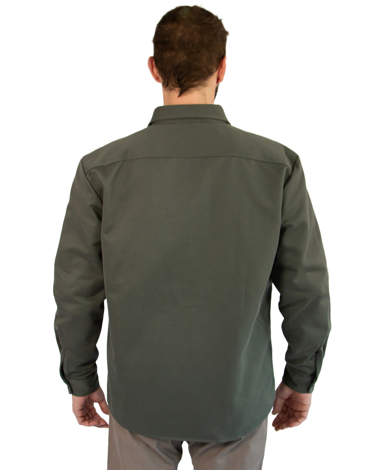 Olive Lined Yukon Flannel Shirt Jacket For Cold Weather