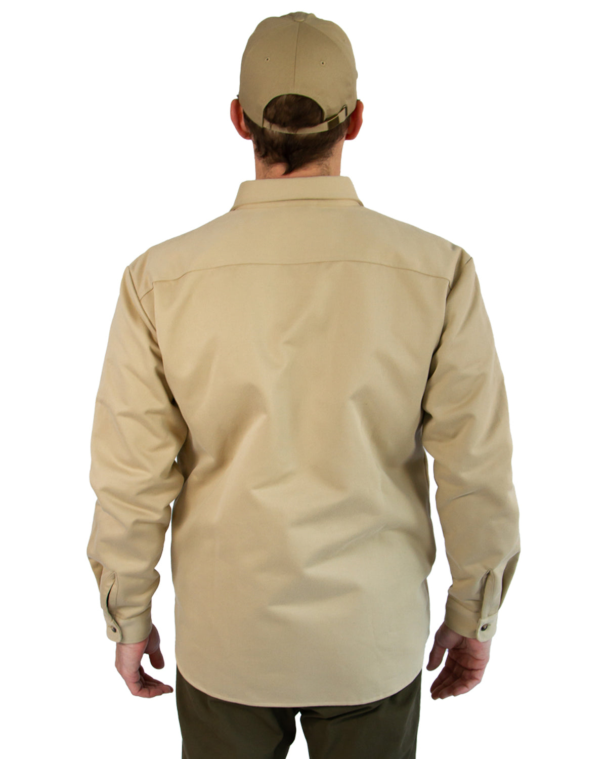 Lined Yukon Flannel Shirt Jacket Tan Heavyweight Cotton