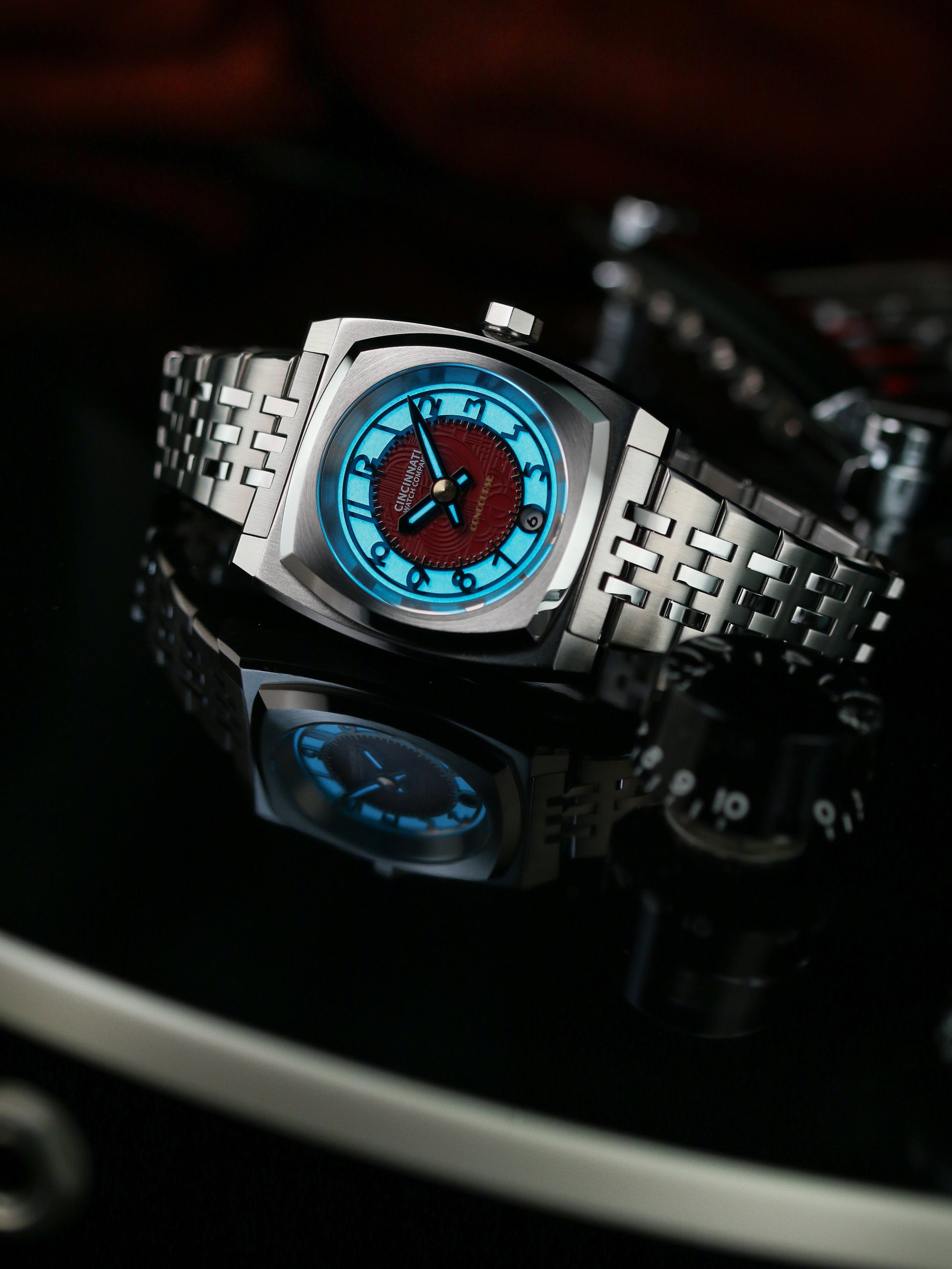 Concourse Burgundy by Cincinnati Watch Company