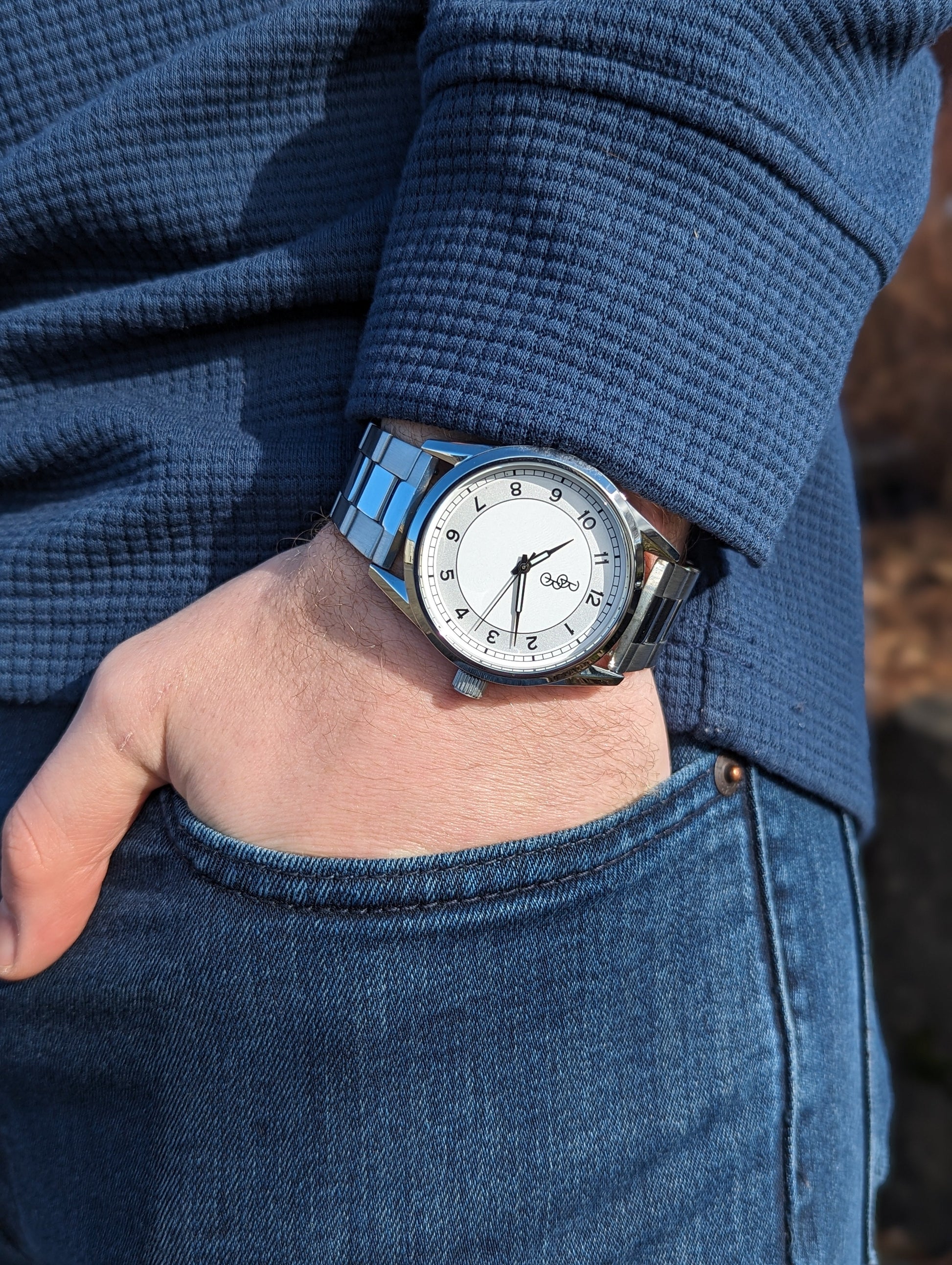 Silver Classic Watch by The Beyond Boring Watch Company