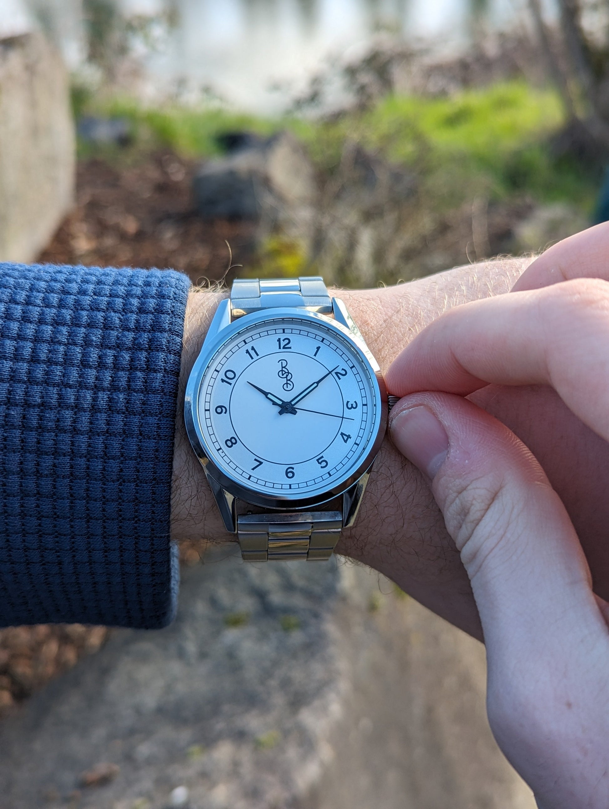 Silver Classic Watch by The Beyond Boring Watch Company