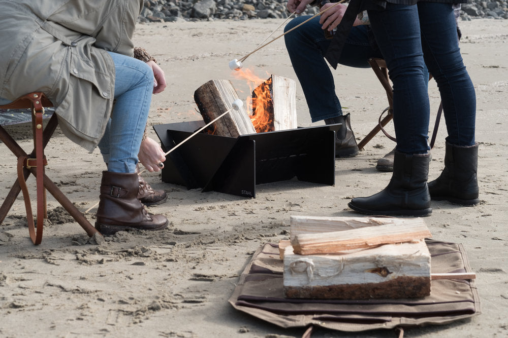 Stahl Camper Firepit Portable Aluminum For Car Camping