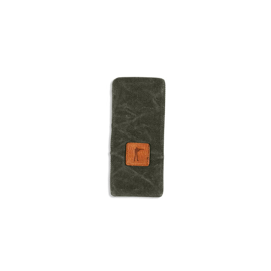 Waxed Watch Travel Sleeve - Olive by Ball and Buck