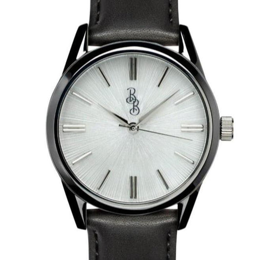 White Sunburst Watch by The Beyond Boring Watch Company