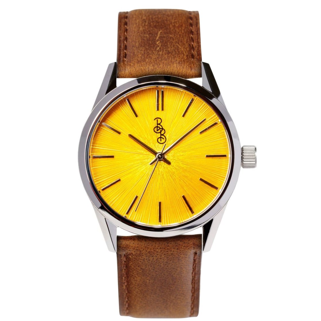 Yellow Sunburst Watch. The Beyond Boring Watch Co.