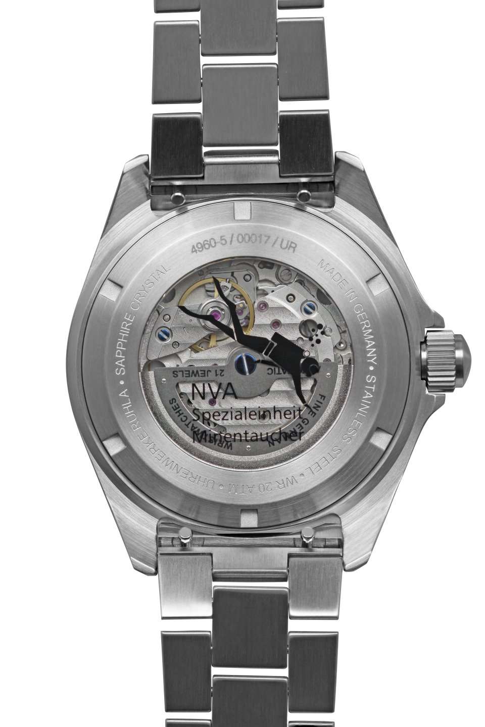 NVA Kommando Minentaucher Black / Black Strap Black Dial - Veloce - The App For Watch Collectors