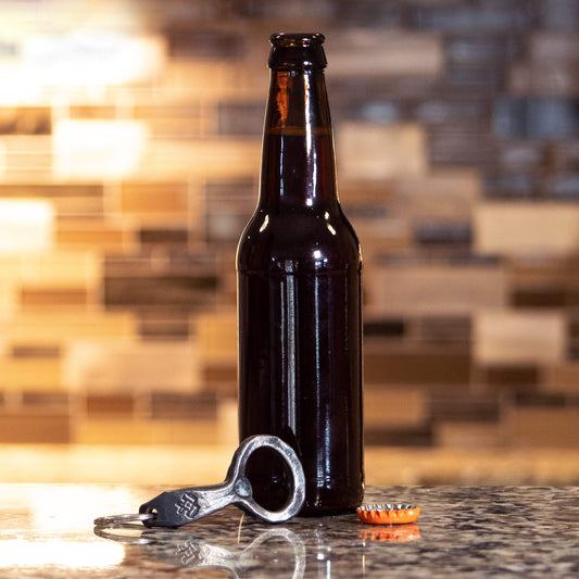 Hand Forged Keychain Bottle Opener by Main Street Forge