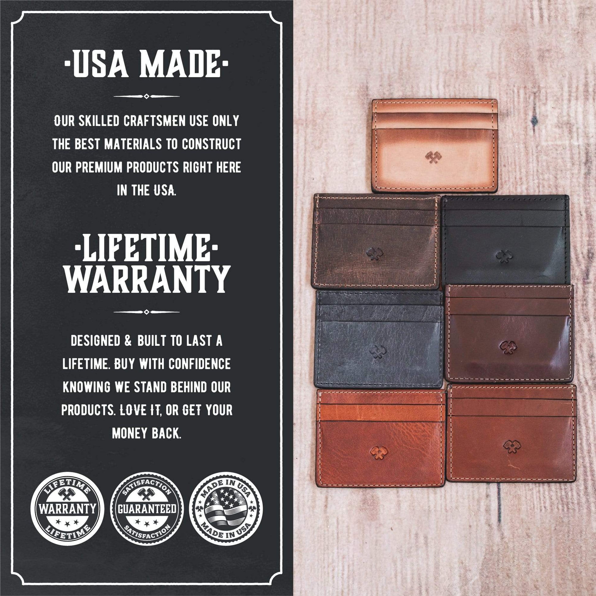 Men's Slim Front Pocket Wallet by Main Street Forge