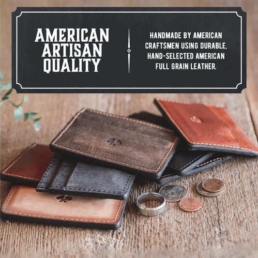 Men's Slim Front Pocket Wallet by Main Street Forge