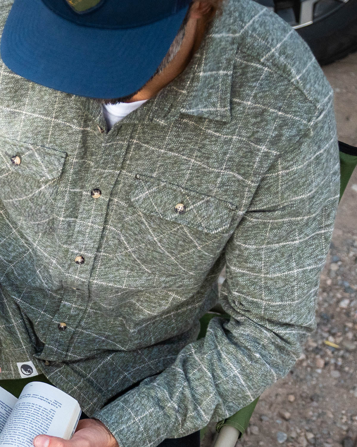 Grand Flannel Moss Green Heavyweight Cotton Shirt Classic