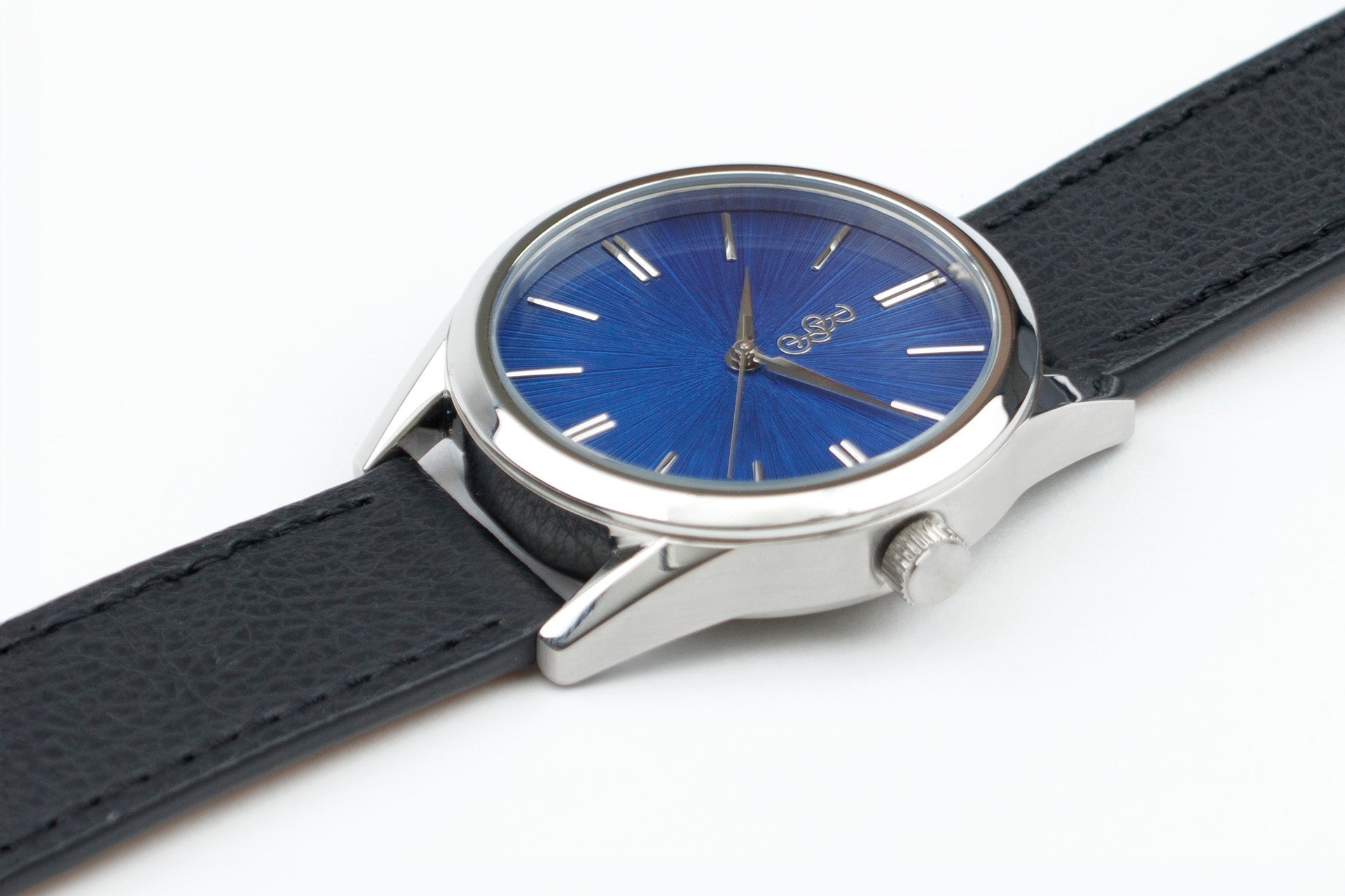 Blue Sunburst Watch by The Beyond Boring Watch Company