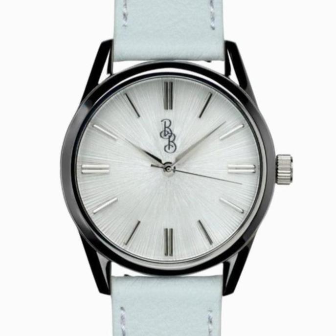 White Sunburst Watch by The Beyond Boring Watch Company