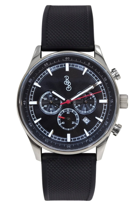Black Sport Chronograph by The Beyond Boring Watch Company