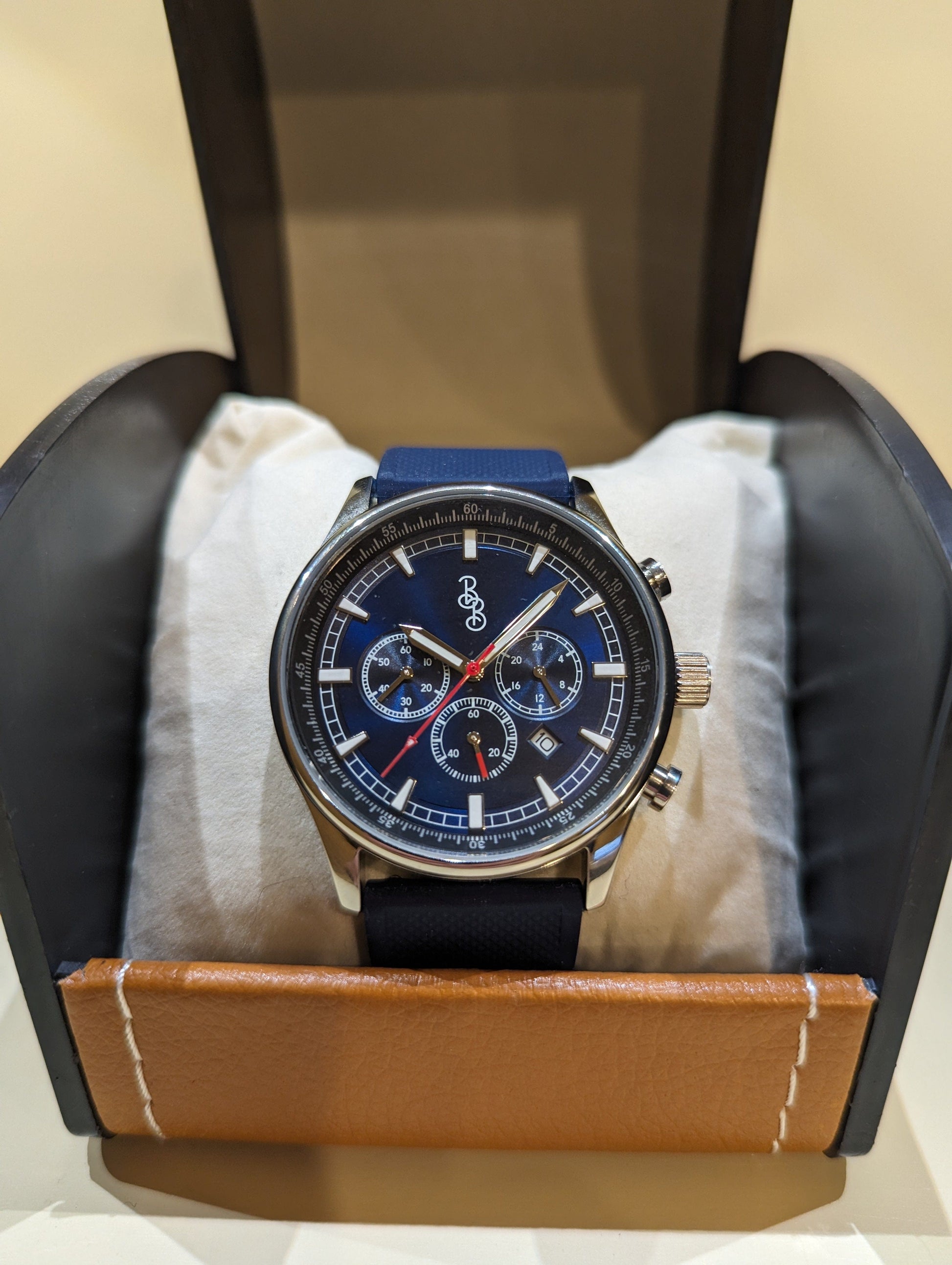 Blue Sport Chronograph by The Beyond Boring Watch Company