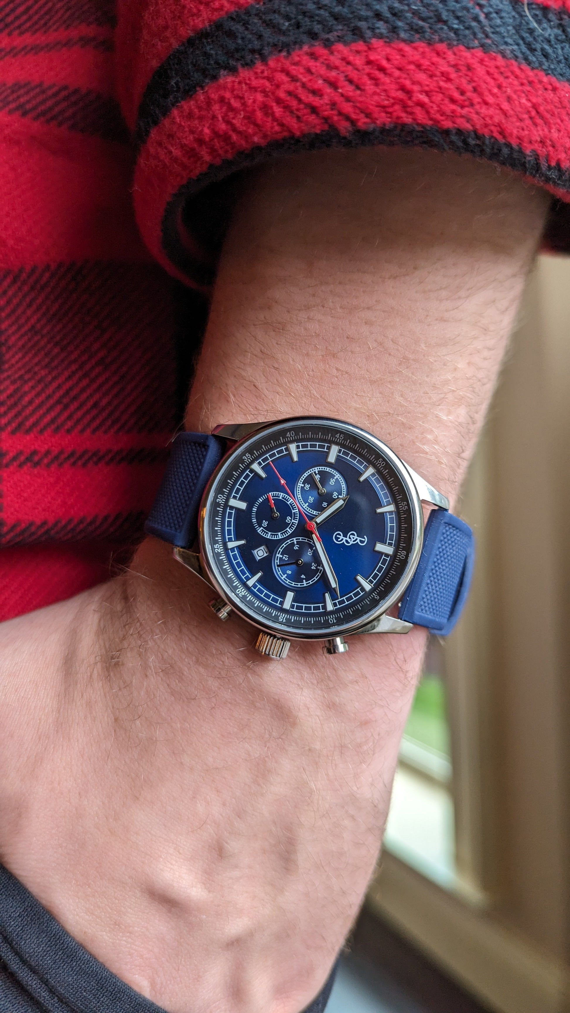 Blue Sport Chronograph by The Beyond Boring Watch Company