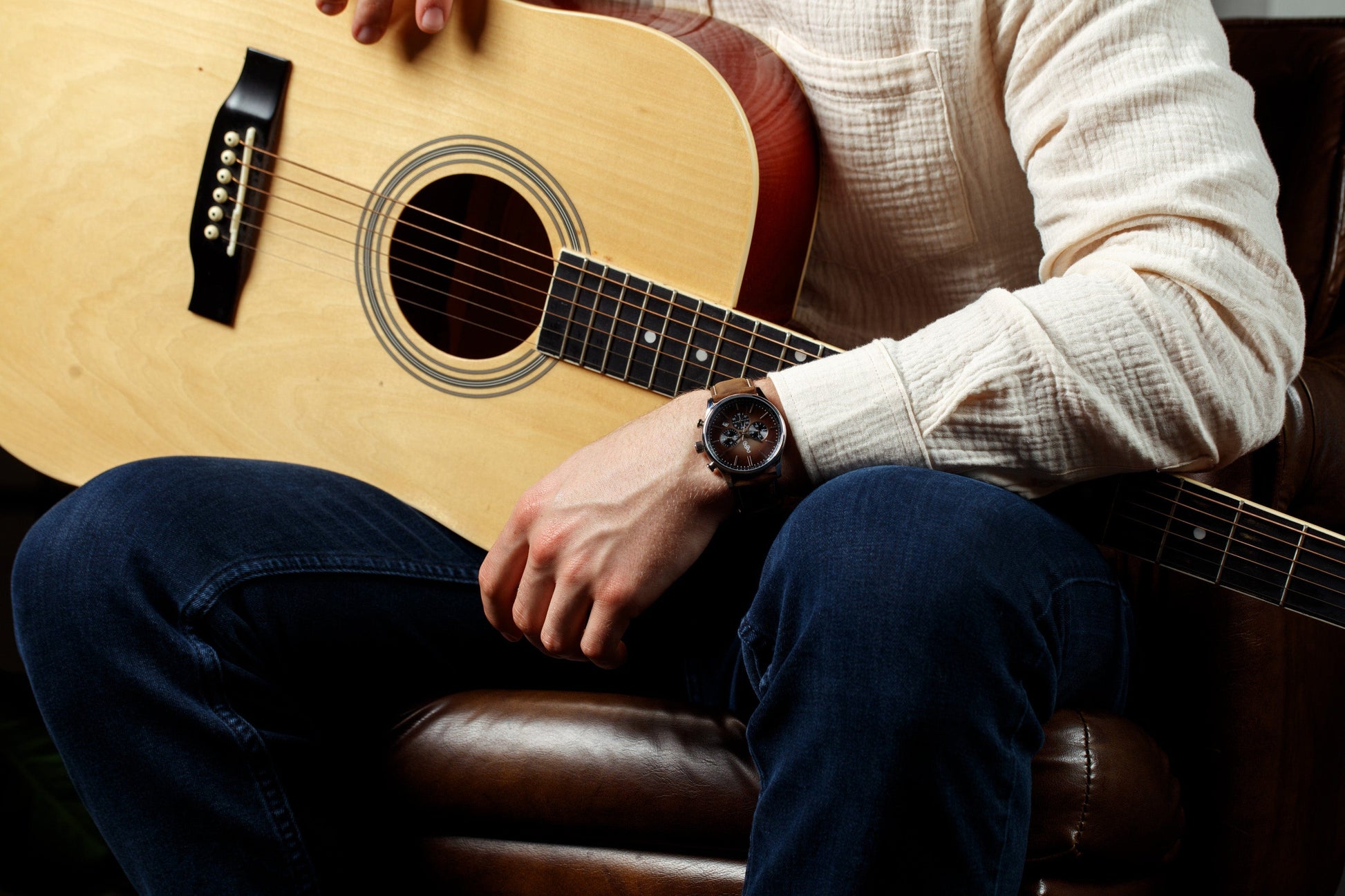 Brown Retro Chronograph by The Beyond Boring Watch Company