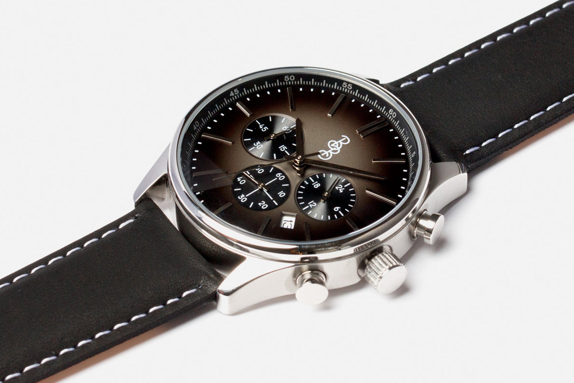 Gray Retro Chronograph by The Beyond Boring Watch Company