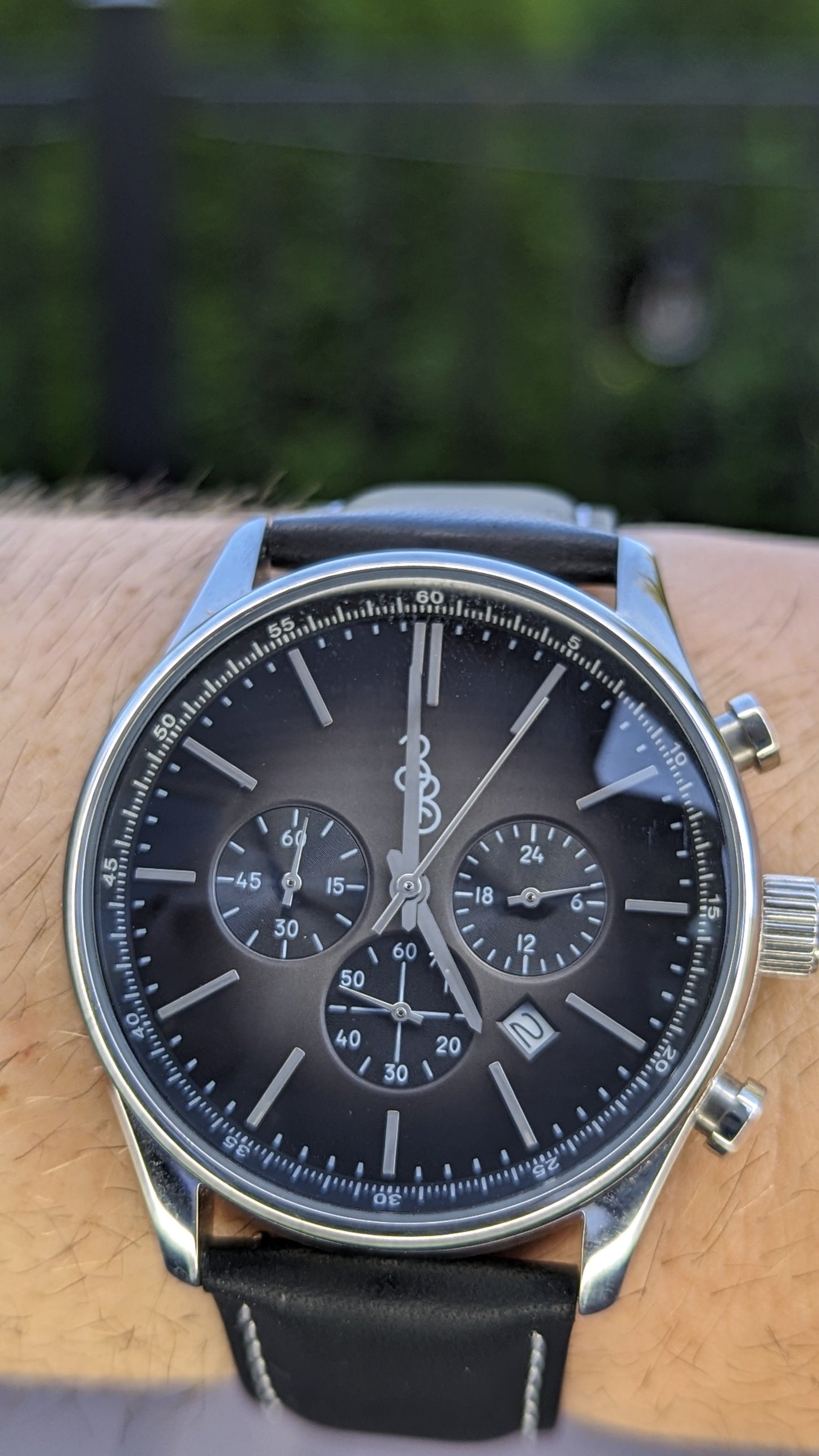 Gray Retro Chronograph by The Beyond Boring Watch Company