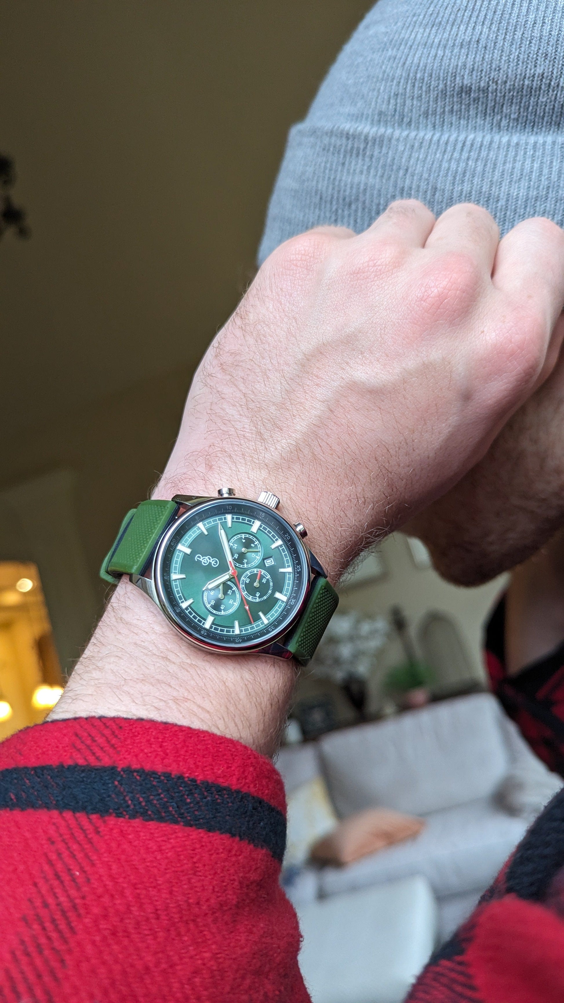 Green Sport Chronograph by The Beyond Boring Watch Company