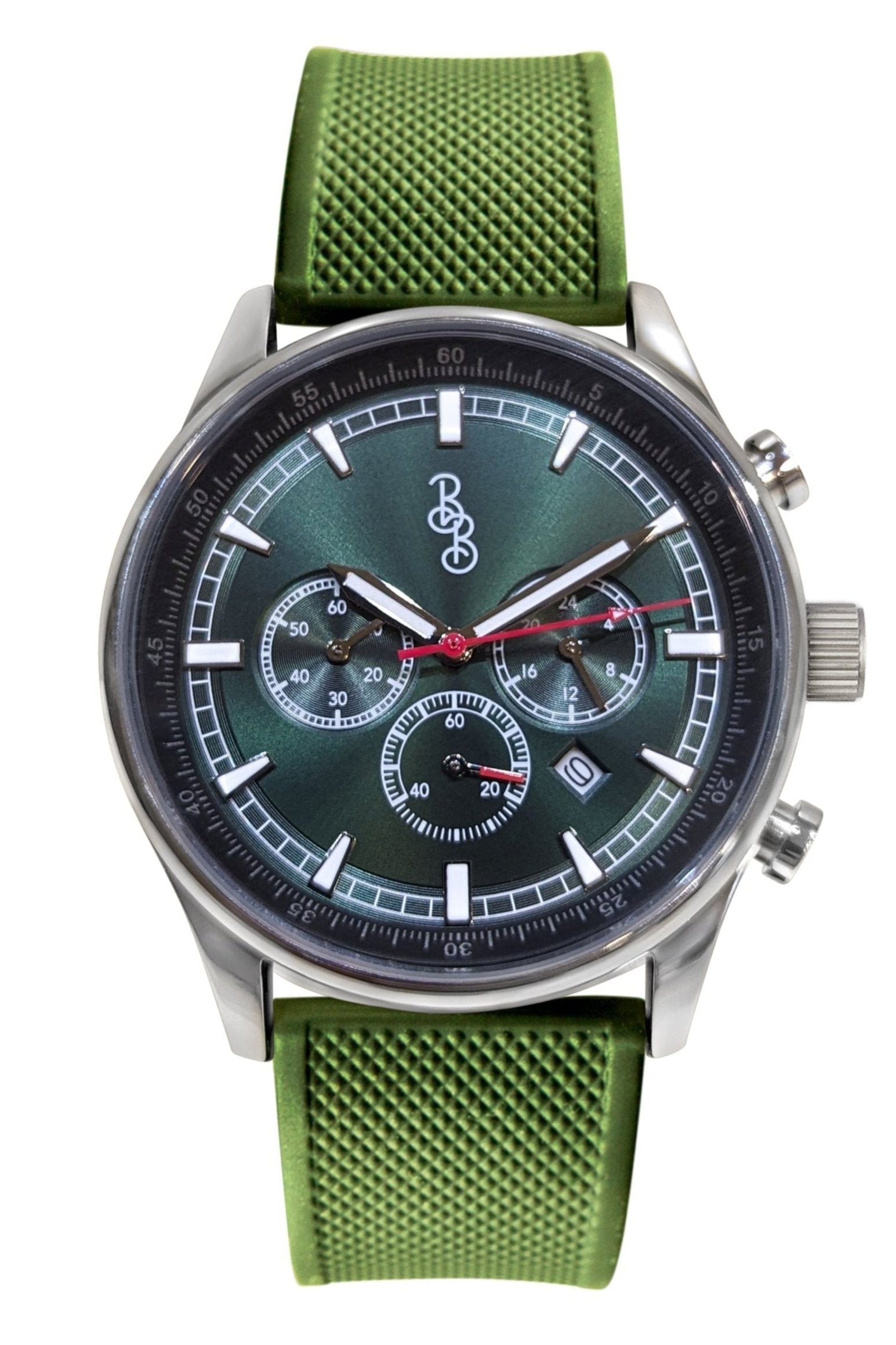 Green Sport Chronograph by The Beyond Boring Watch Company