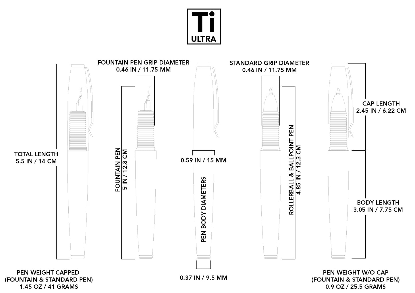 Ti Ultra Pen by Big Idea Design LLC