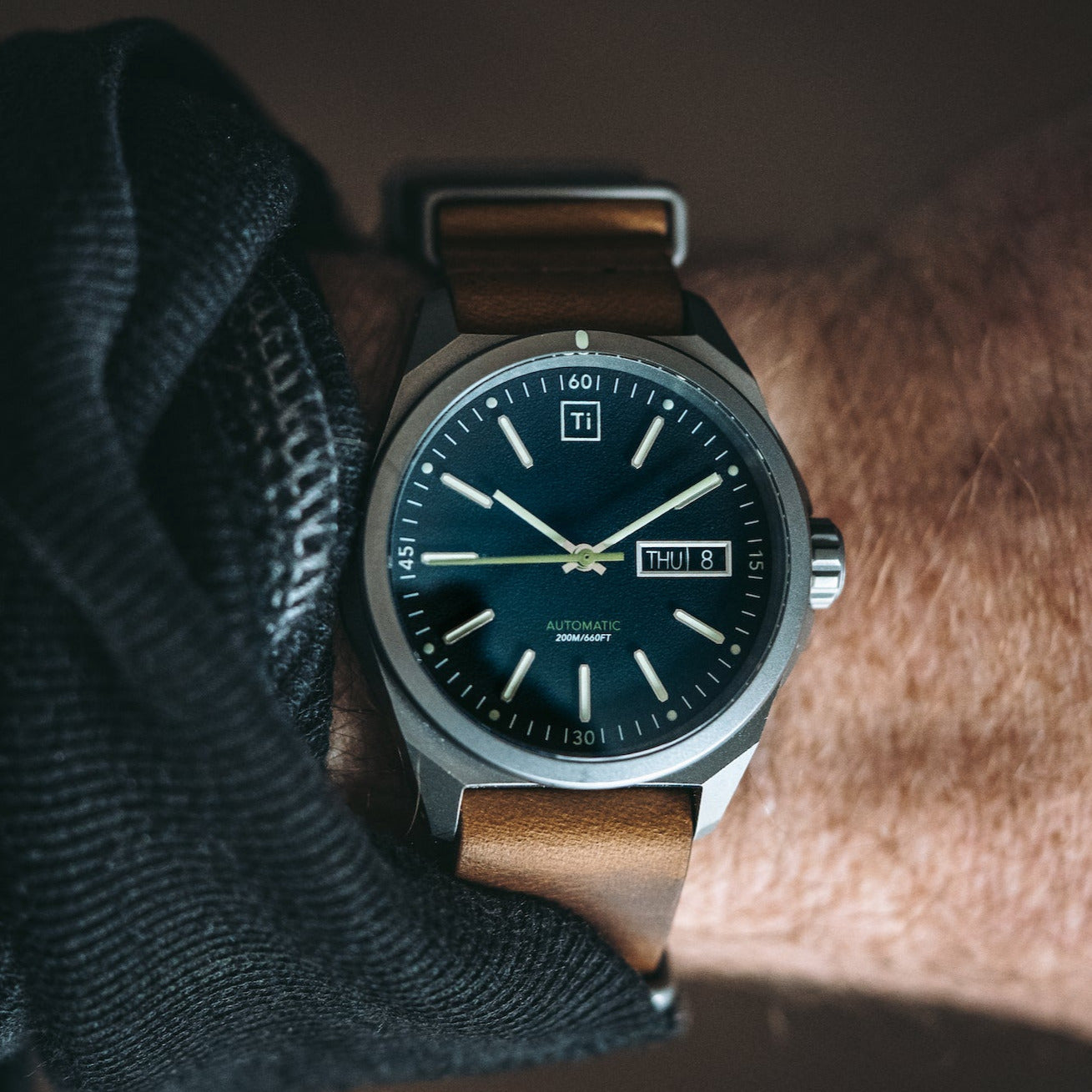 Ti Field Watch / Automatic / Stonewashed by Big Idea Design LLC