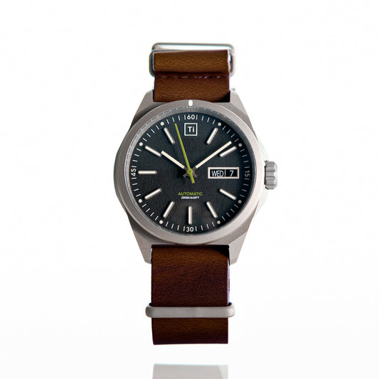 Ti Field Watch / Automatic / Stonewashed by Big Idea Design LLC