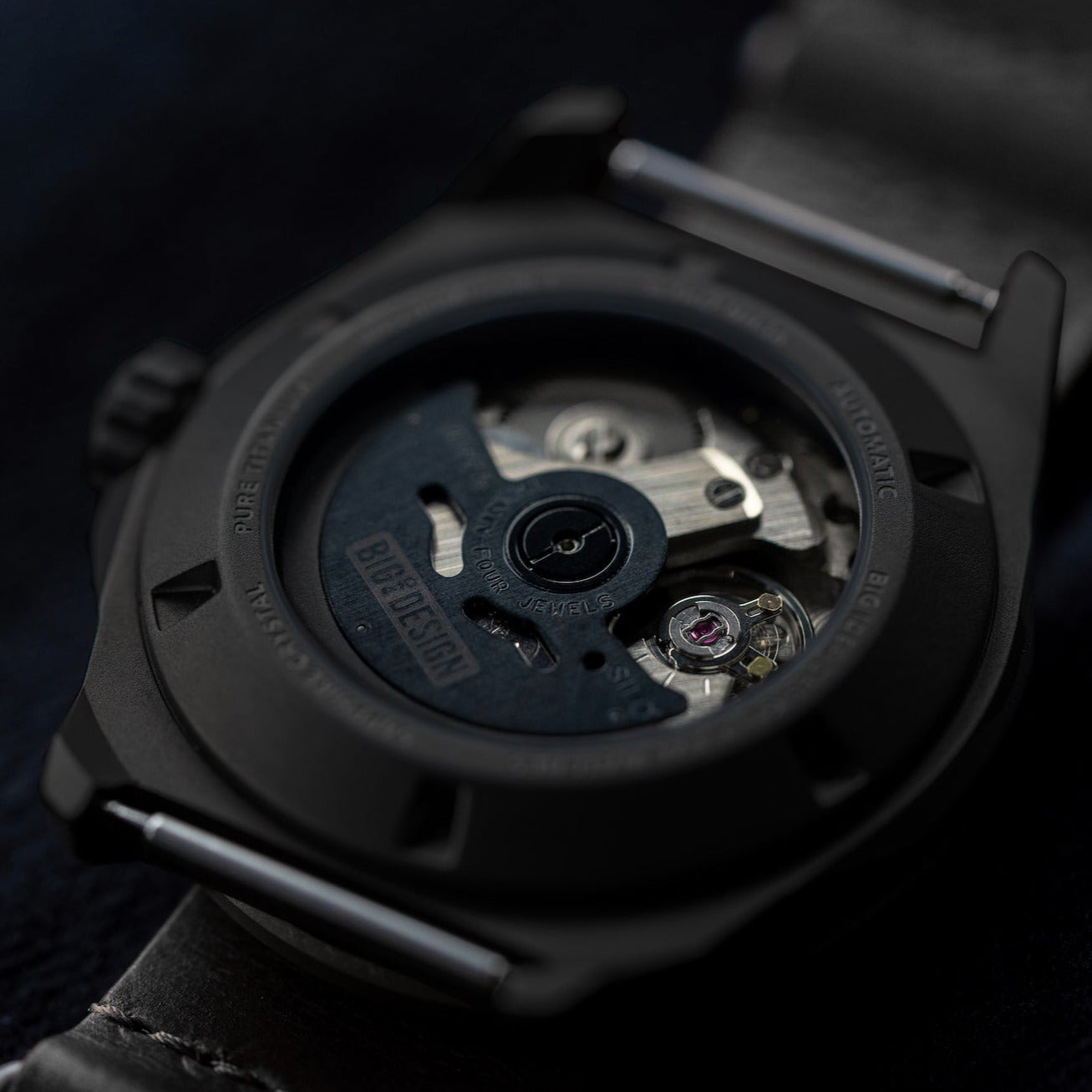 Ti Field Watch / Automatic / Black by Big Idea Design LLC