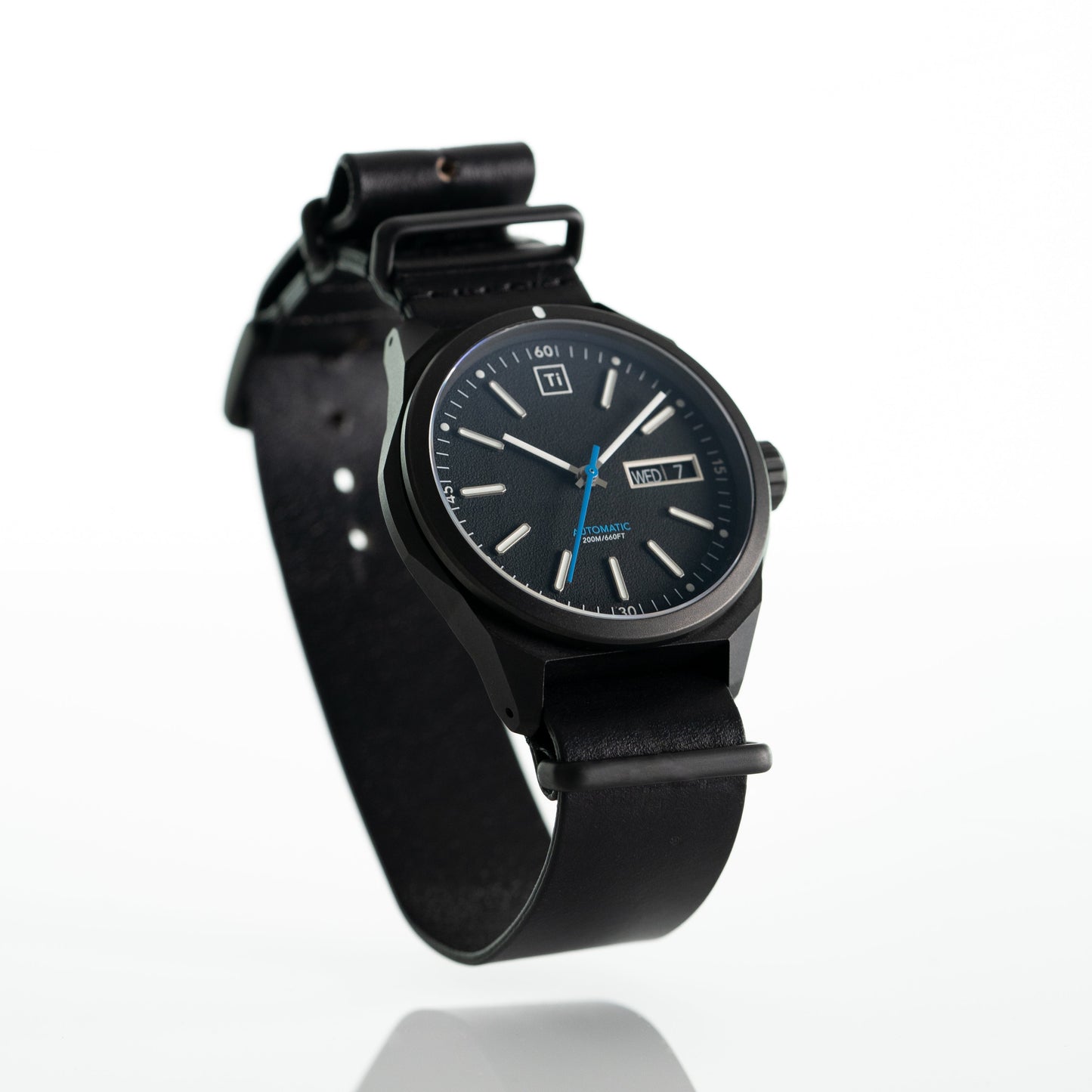 Ti Field Watch / Automatic / Black by Big Idea Design LLC
