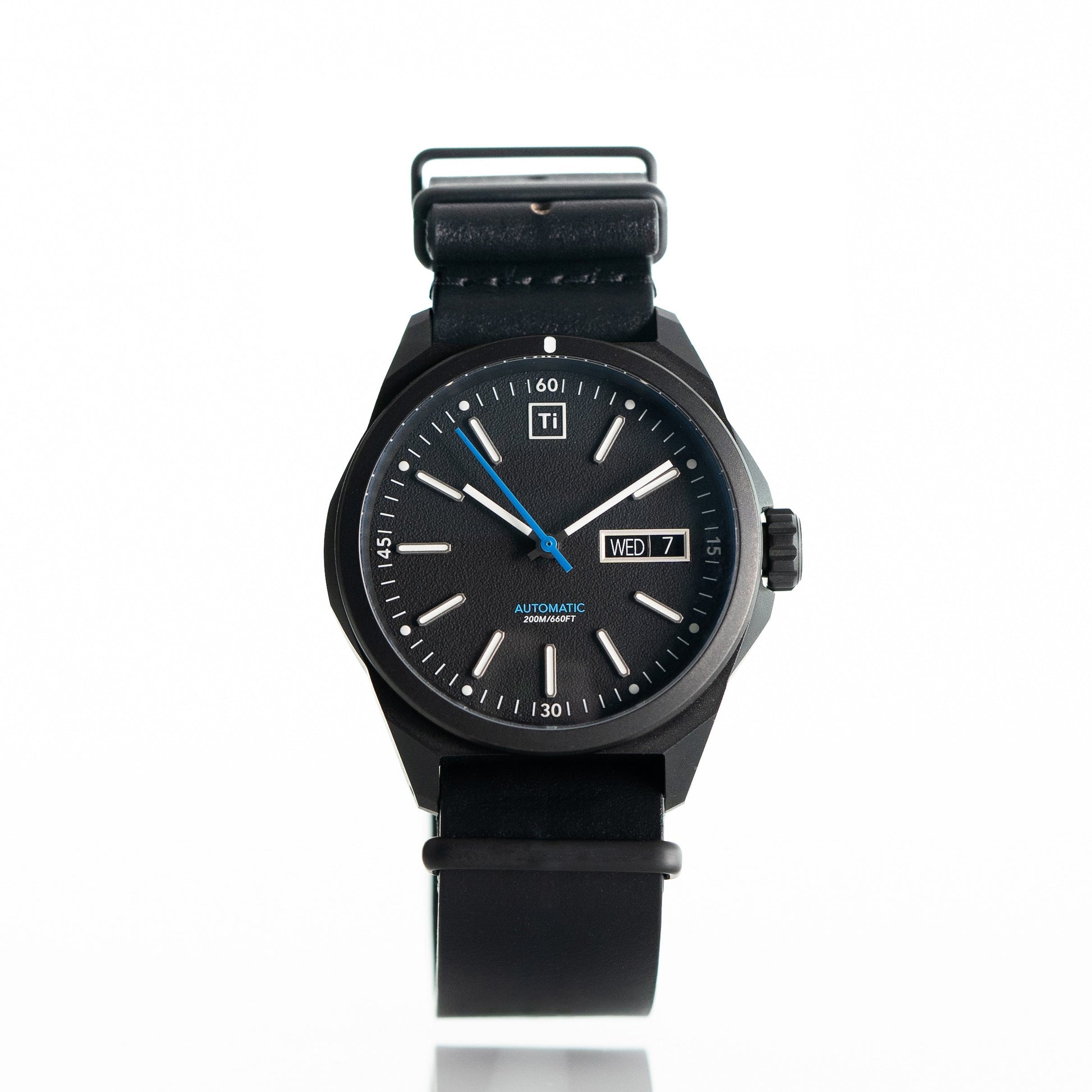 Ti Field Watch / Automatic / Black by Big Idea Design LLC